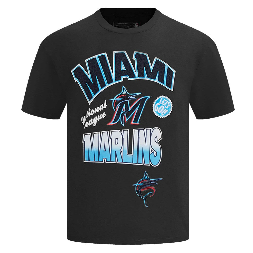 MLB Miami Marlins Pro Standard Turn It Up Dropped Shoulder T-Shirt
