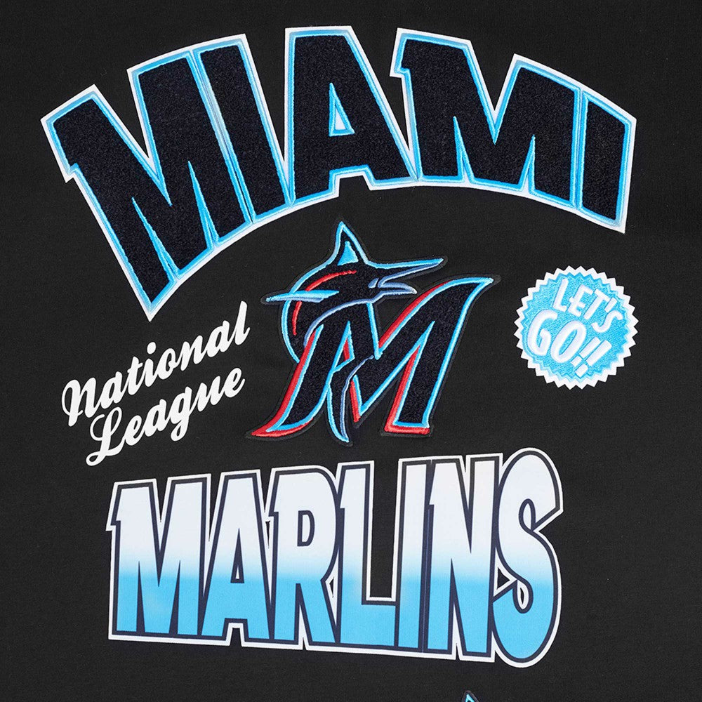 MLB Miami Marlins Pro Standard Turn It Up Dropped Shoulder T-Shirt