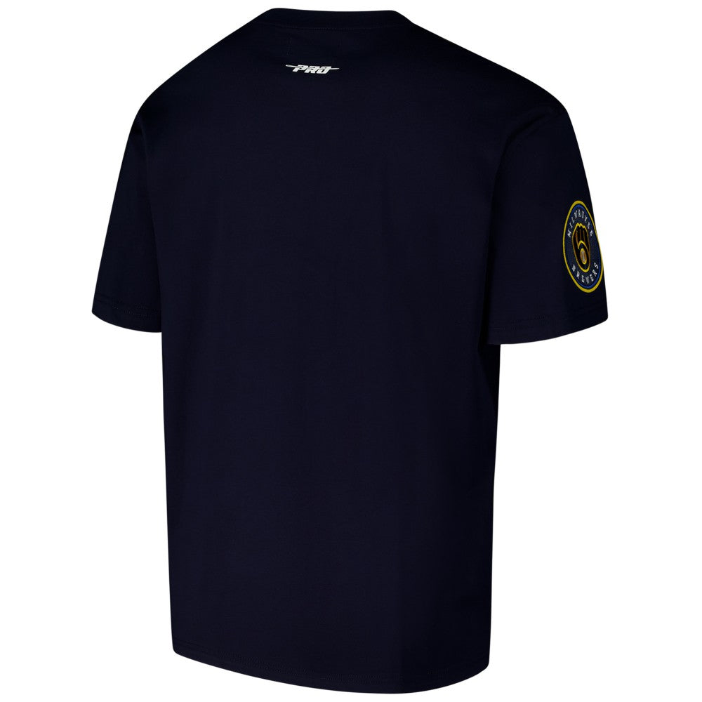 MLB Milwaukee Brewers Pro Standard Turn It Up Dropped Shoulder T-Shirt