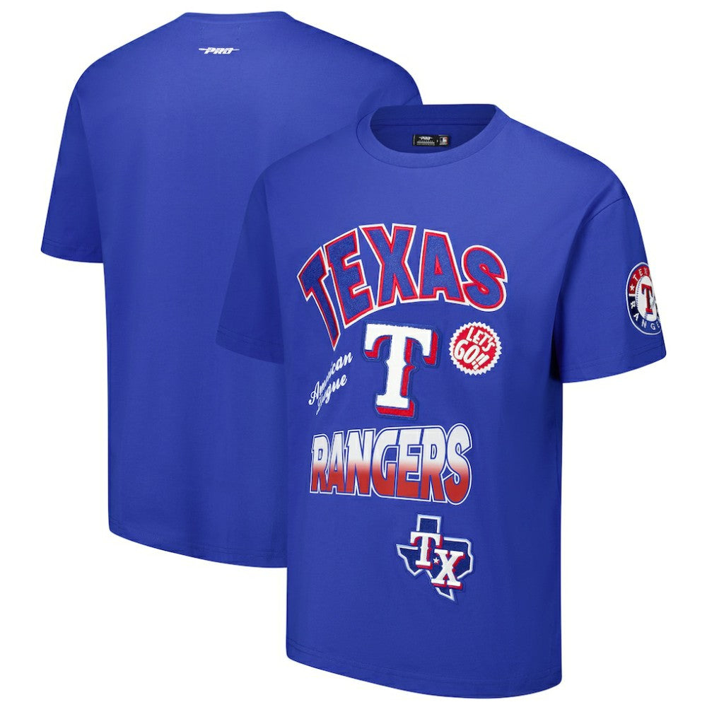 MLB Texas Rangers Pro Standard Turn It Up Dropped Shoulder T-Shirt