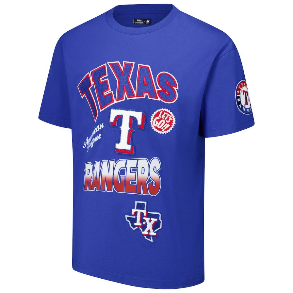 MLB Texas Rangers Pro Standard Turn It Up Dropped Shoulder T-Shirt