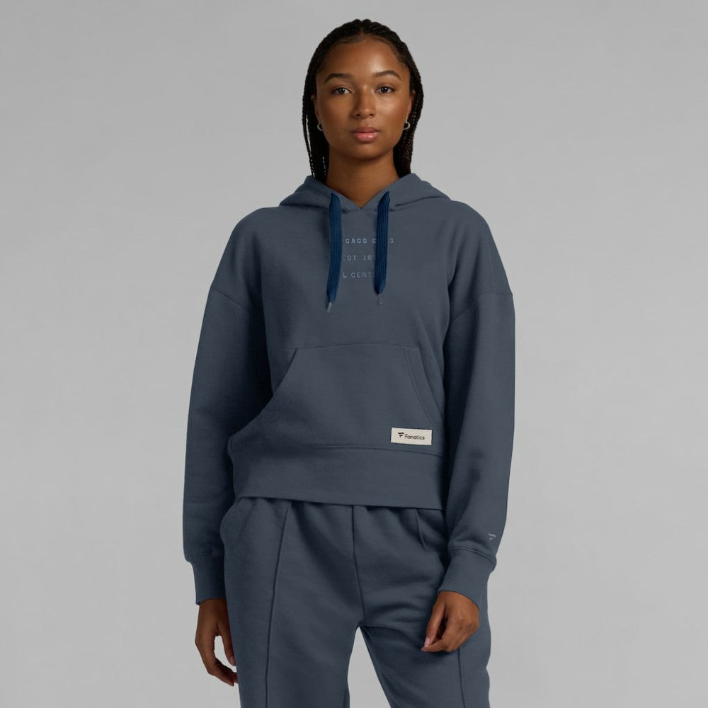 MLB Chicago Cubs Fanatics Women's Elements Future Ground Subtle Tonal Pullover Hoodie