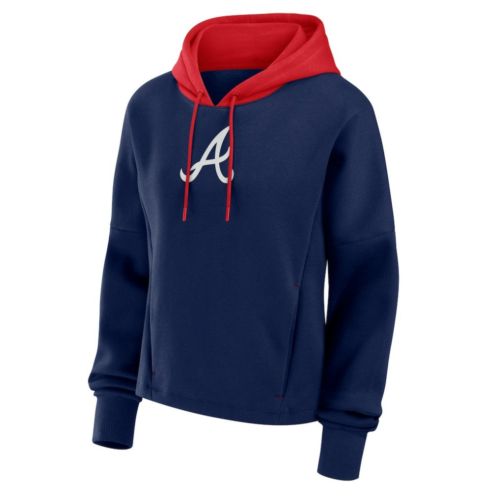 MLB Atlanta Braves Fanatics Women's Oversized Legacy Favorite Spectator Pullover Hoodie