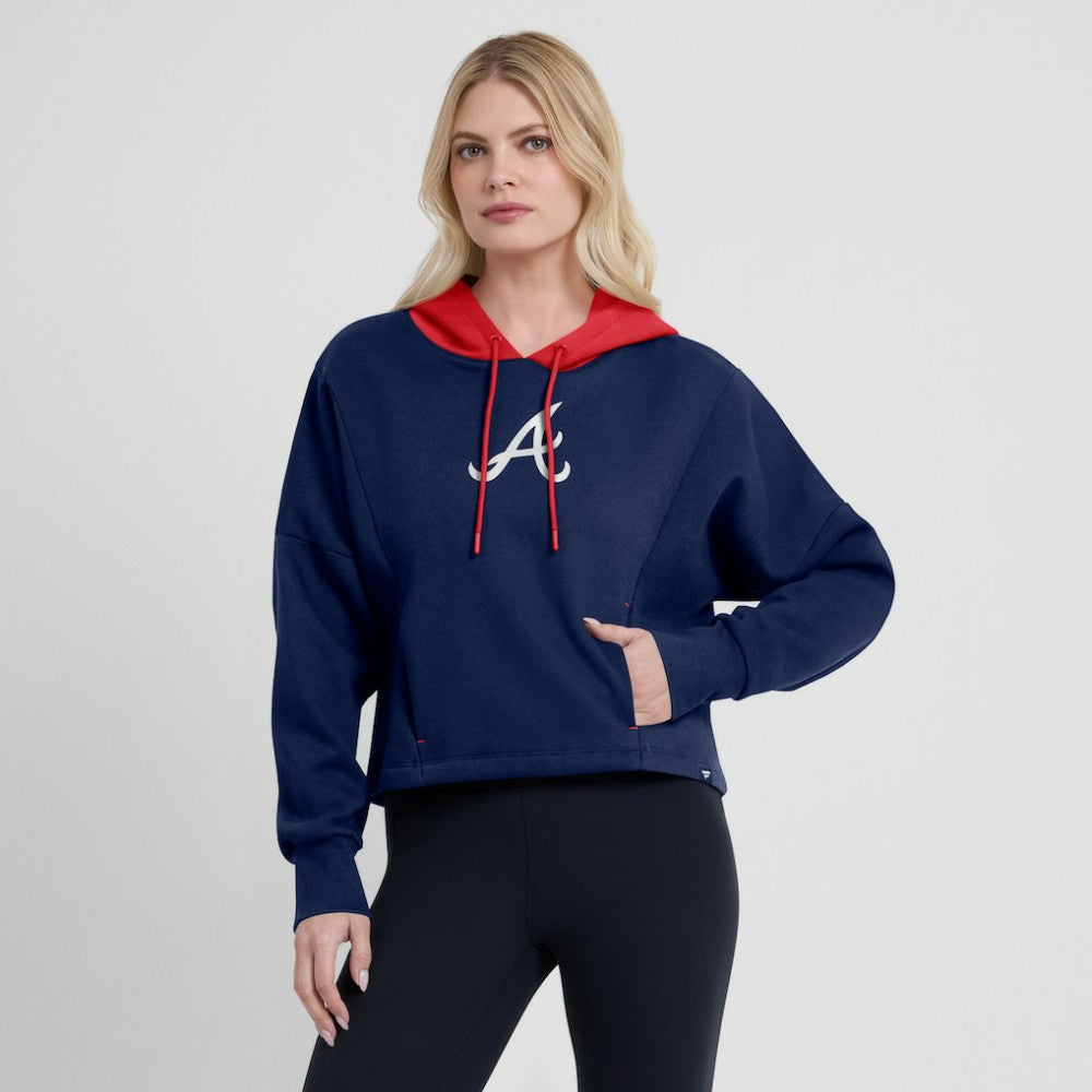 MLB Atlanta Braves Fanatics Women's Oversized Legacy Favorite Spectator Pullover Hoodie