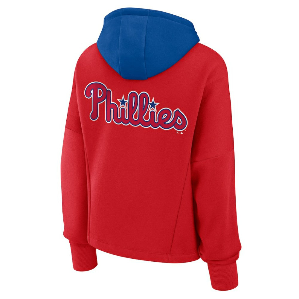 MLB Philadelphia Phillies Fanatics Women's Oversized Legacy Favorite Spectator Pullover Hoodie