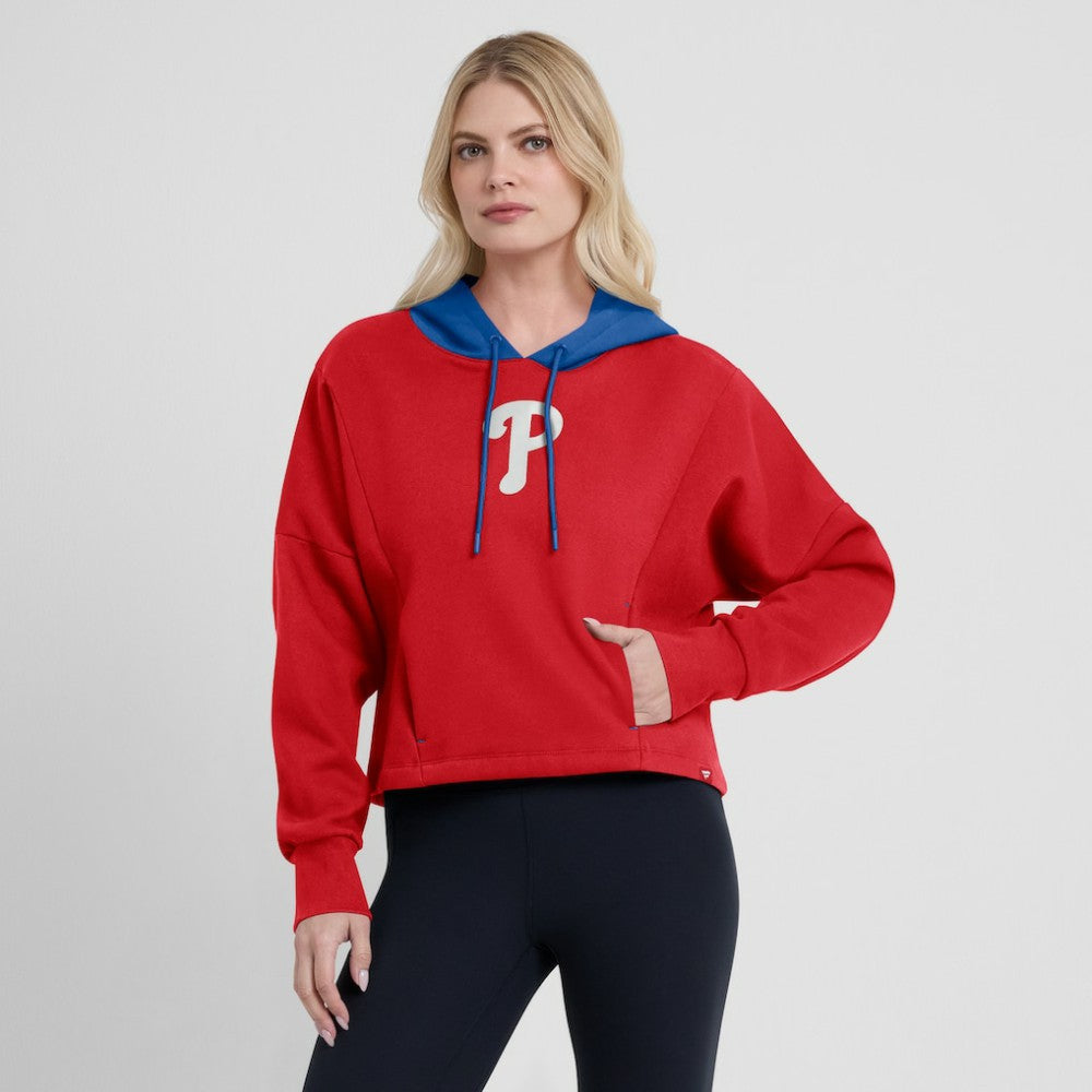 MLB Philadelphia Phillies Fanatics Women's Oversized Legacy Favorite Spectator Pullover Hoodie