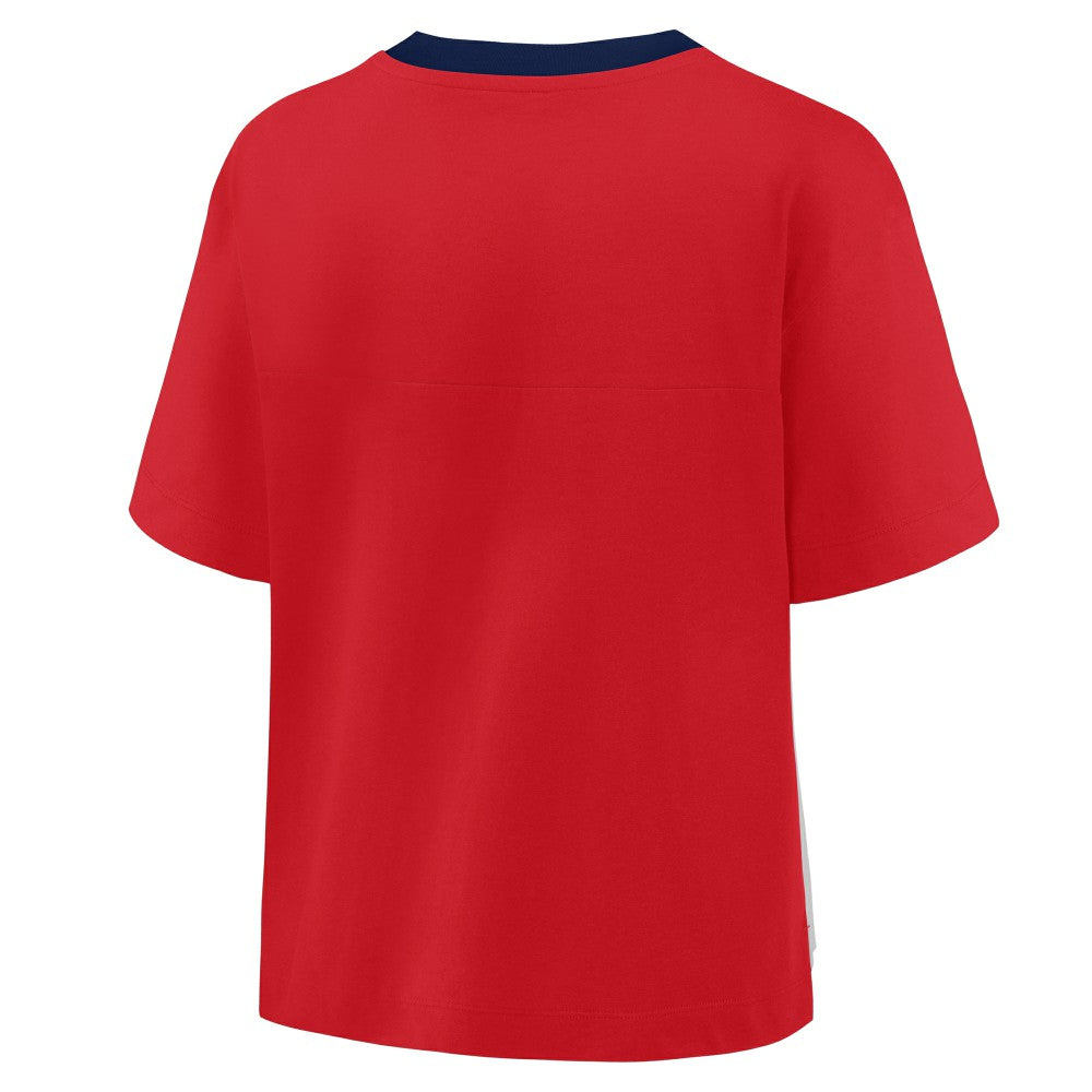 MLB St. Louis Cardinals Fanatics Oversized Race To Win V-Neck T-Shirt