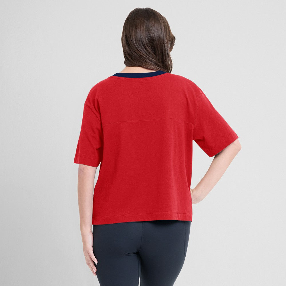 MLB St. Louis Cardinals Fanatics Oversized Race To Win V-Neck T-Shirt