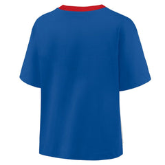 MLB Chicago Cubs Fanatics Oversized Race To Win V-Neck T-Shirt