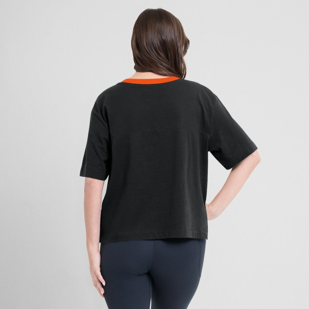 MLB Baltimore Orioles Fanatics Oversized Race To Win V-Neck T-Shirt
