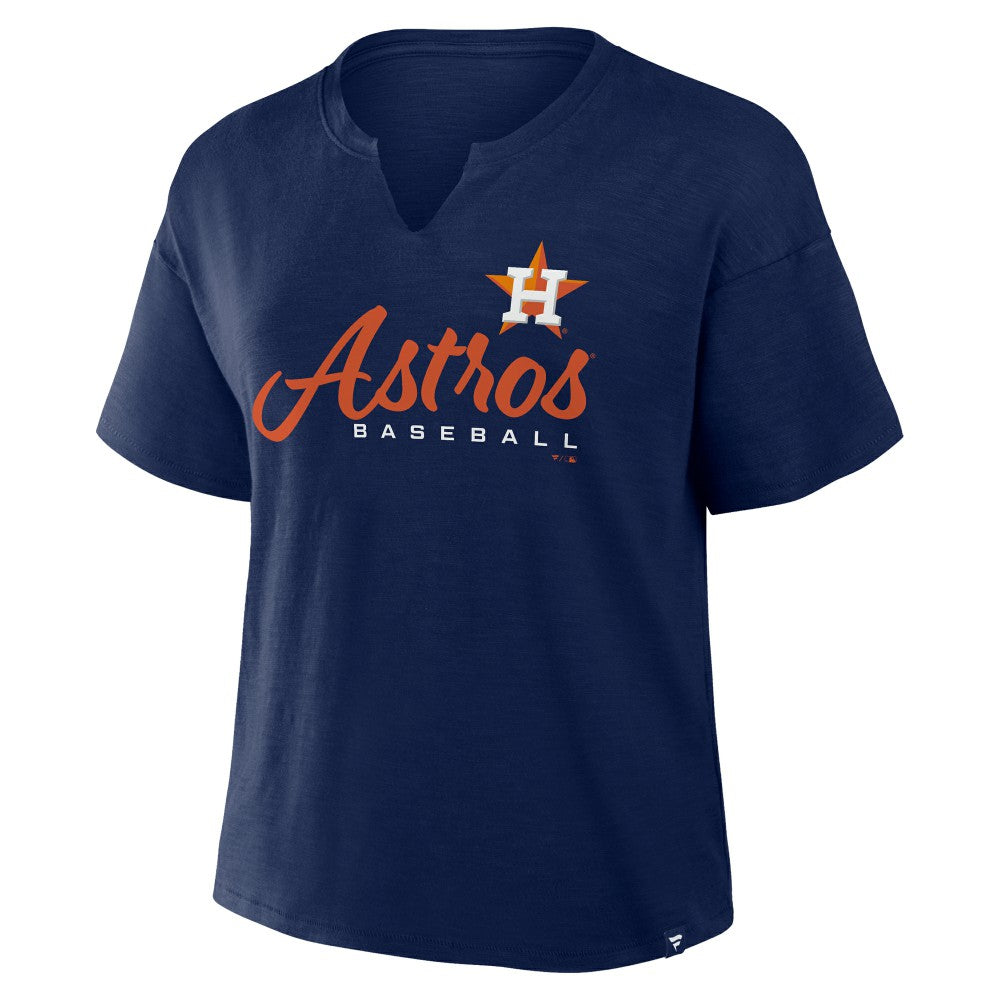 MLB Houston Astros Fanatics Women's Fan Fave Stadium Slub Boxy T-Shirt