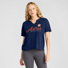 MLB Houston Astros Fanatics Women's Fan Fave Stadium Slub Boxy T-Shirt