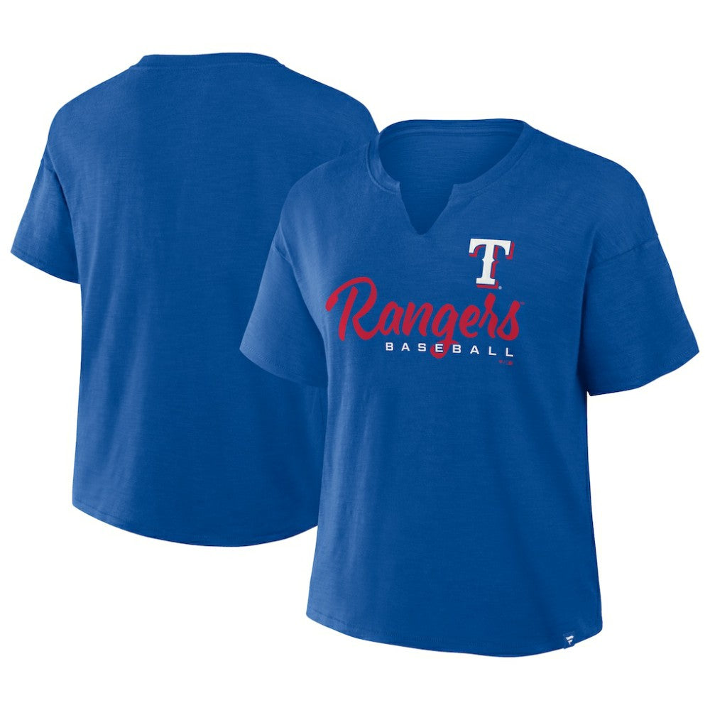 MLB Texas Rangers Fanatics Women's Fan Fave Stadium Slub Boxy T-Shirt