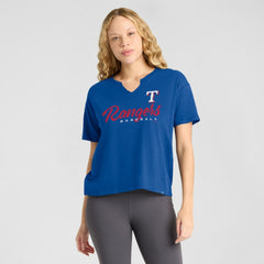 MLB Texas Rangers Fanatics Women's Fan Fave Stadium Slub Boxy T-Shirt