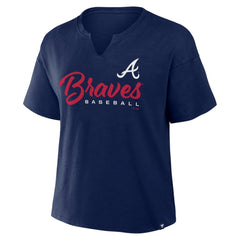 MLB Atlanta Braves Fanatics Women's Fan Fave Stadium Slub Boxy T-Shirt