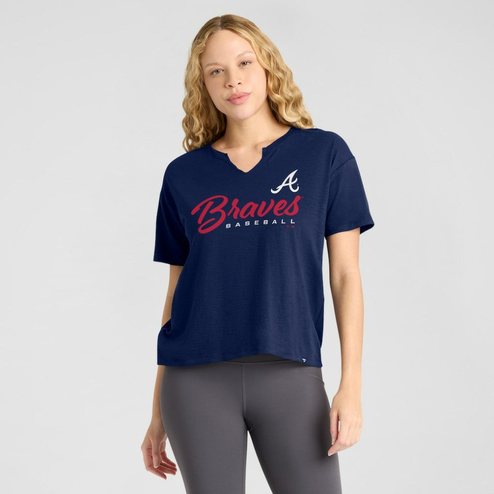 MLB Atlanta Braves Fanatics Women's Fan Fave Stadium Slub Boxy T-Shirt
