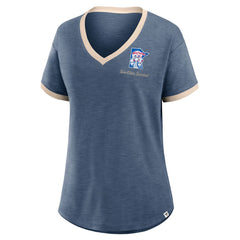 MLB Minnesota Twins Fanatics Women's Binge Worthy Stadium Slub V-Neck T-Shirt