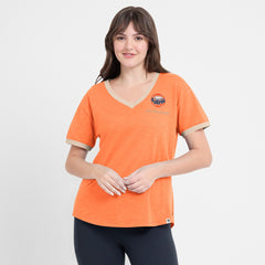 MLB Houston Astros Fanatics Women's Binge Worthy Stadium Slub V-Neck T-Shirt