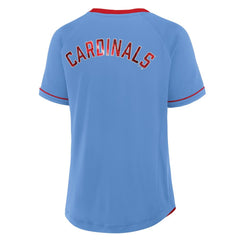 MLB St. Louis Cardinals Fanatics Women's Cooperstown Collection League Diva V-Neck T-Shirt