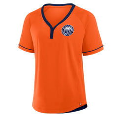 MLB Houston Astros Fanatics Women's Cooperstown Collection League Diva Raglan V-Neck T-Shirt