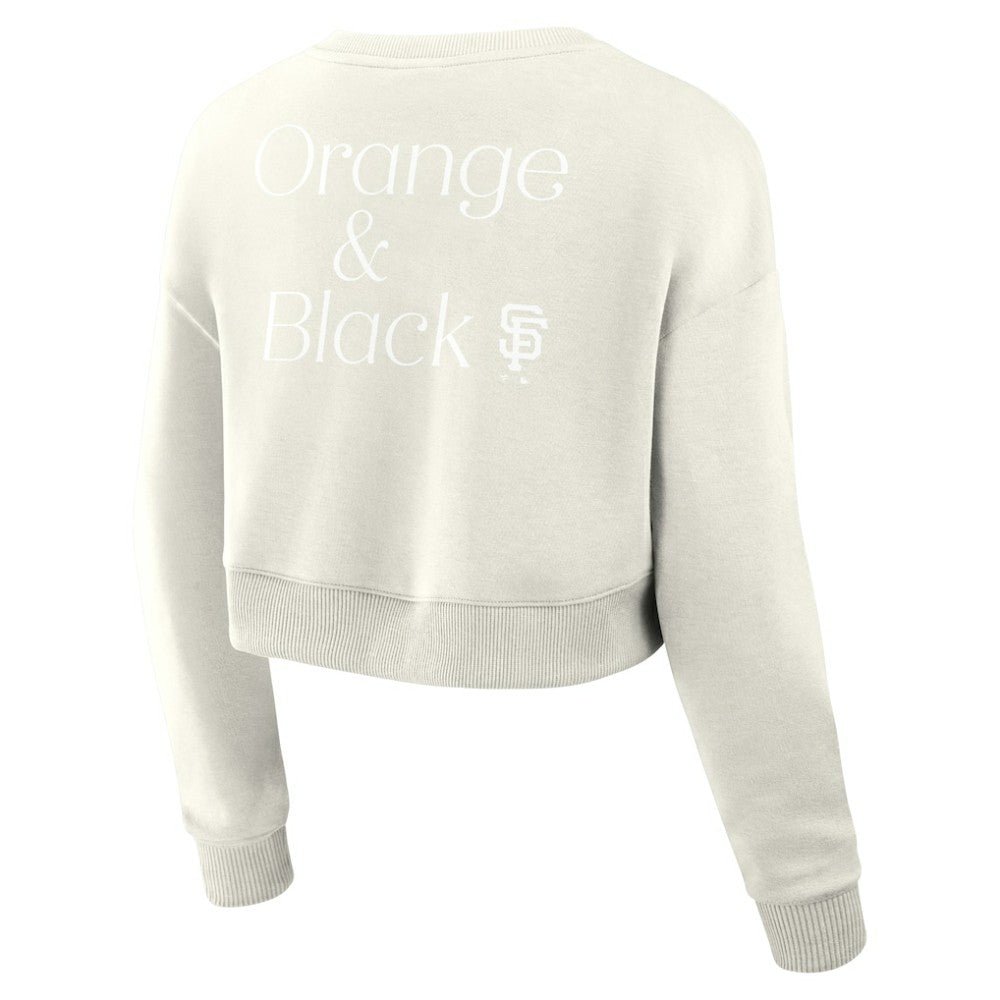 MLB San Francisco Giants Fanatics Women's Studio Cropped Pullover Sweatshirt