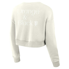 MLB San Francisco Giants Fanatics Women's Studio Cropped Pullover Sweatshirt