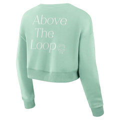MLB Chicago Cubs Fanatics Women's Studio Cropped Pullover Sweatshirt