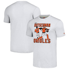 MLB Adley Rutschman Baltimore Orioles Homage Caricature Player Tri-Blend T-Shirt