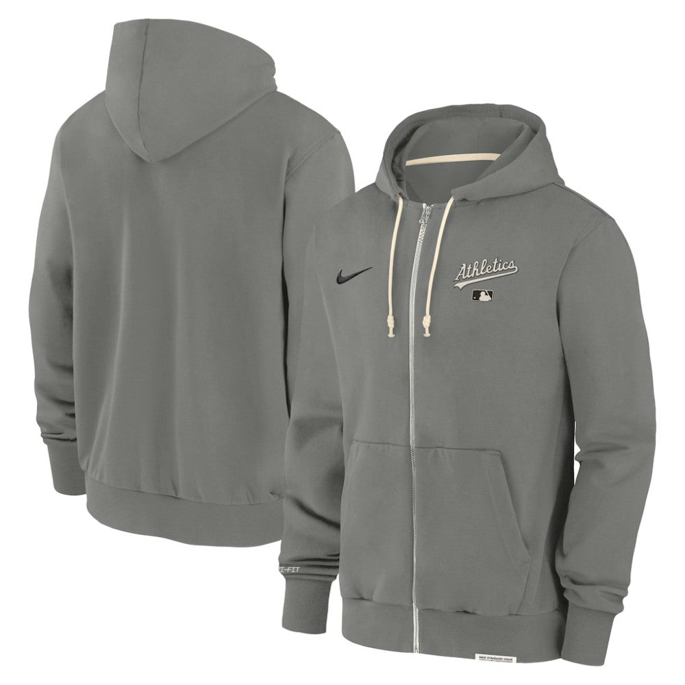 MLB Athletics Nike Authentic Collection Travel Performance Full-Zip Hoodie