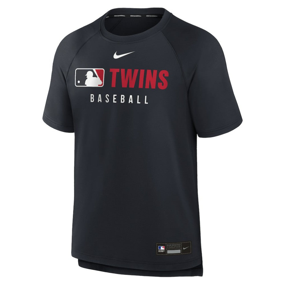 MLB Minnesota Twins Nike Authentic Collection Pregame Raglan Dri-FIT T-Shirt