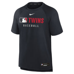 MLB Minnesota Twins Nike Authentic Collection Pregame Raglan Dri-FIT T-Shirt
