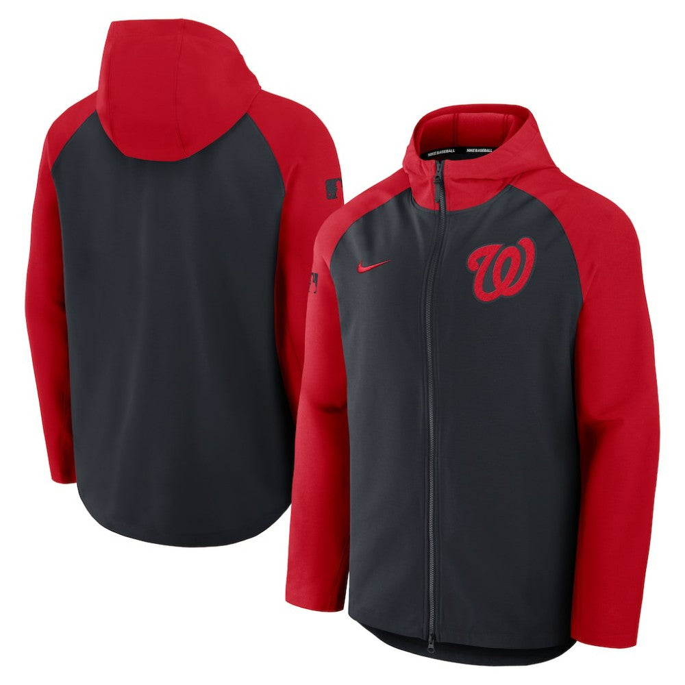 MLB Washington Nationals Nike Authentic Collection Raglan Performance Full-Zip Jacket