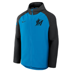 MLB Miami Marlins Nike Authentic Collection Raglan Performance Full-Zip Jacket