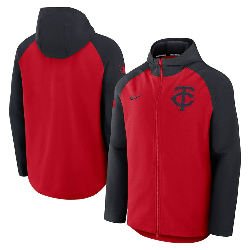 MLB Minnesota Twins Nike Authentic Collection Raglan Performance Full-Zip Jacket