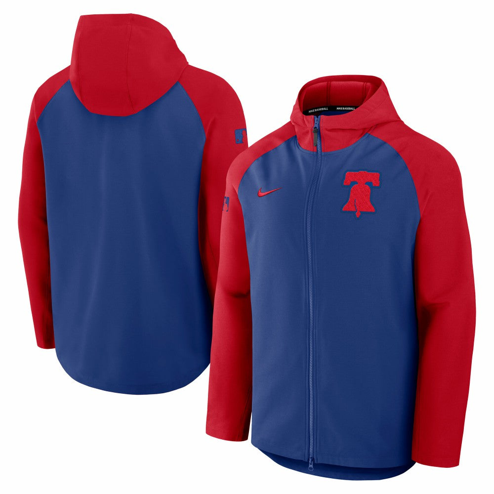 MLB Philadelphia Phillies Nike Authentic Collection Raglan Performance Full-Zip Jacket