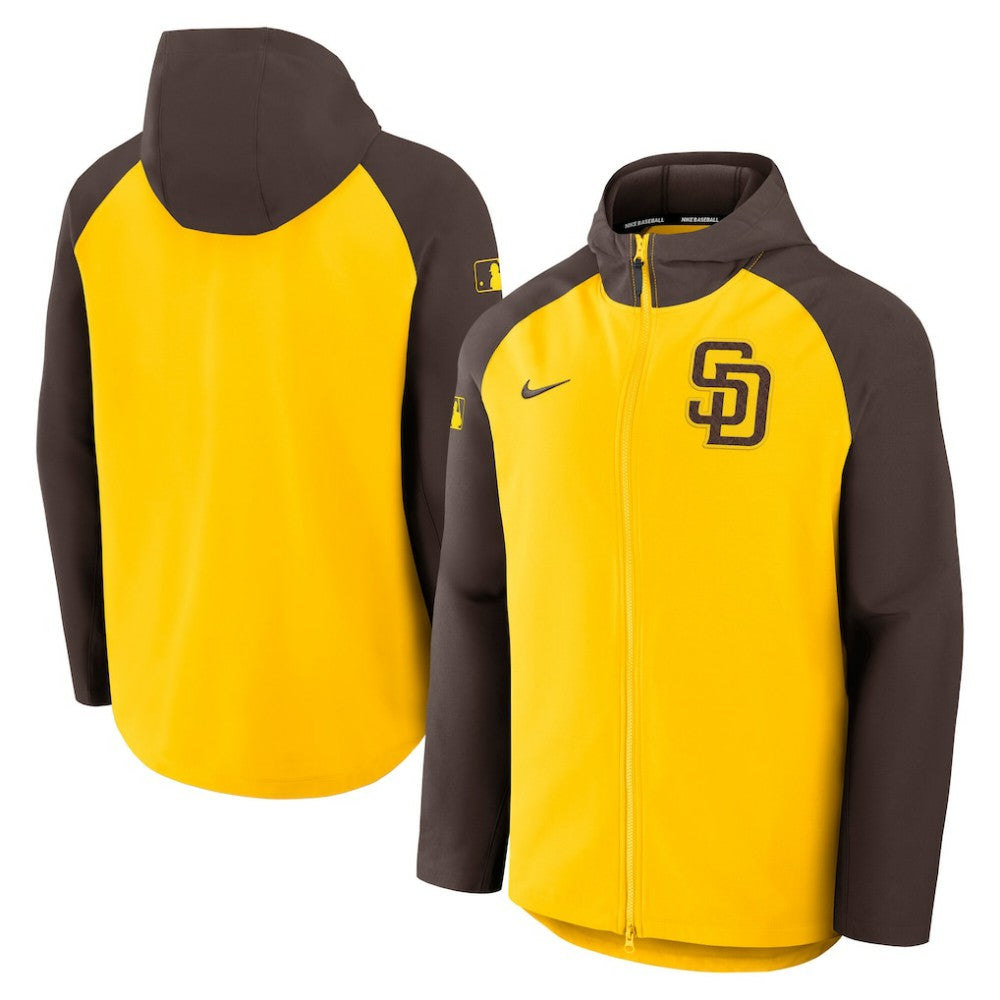 MLB San Diego Padres Nike Authentic Collection Raglan Performance Full-Zip Jacket