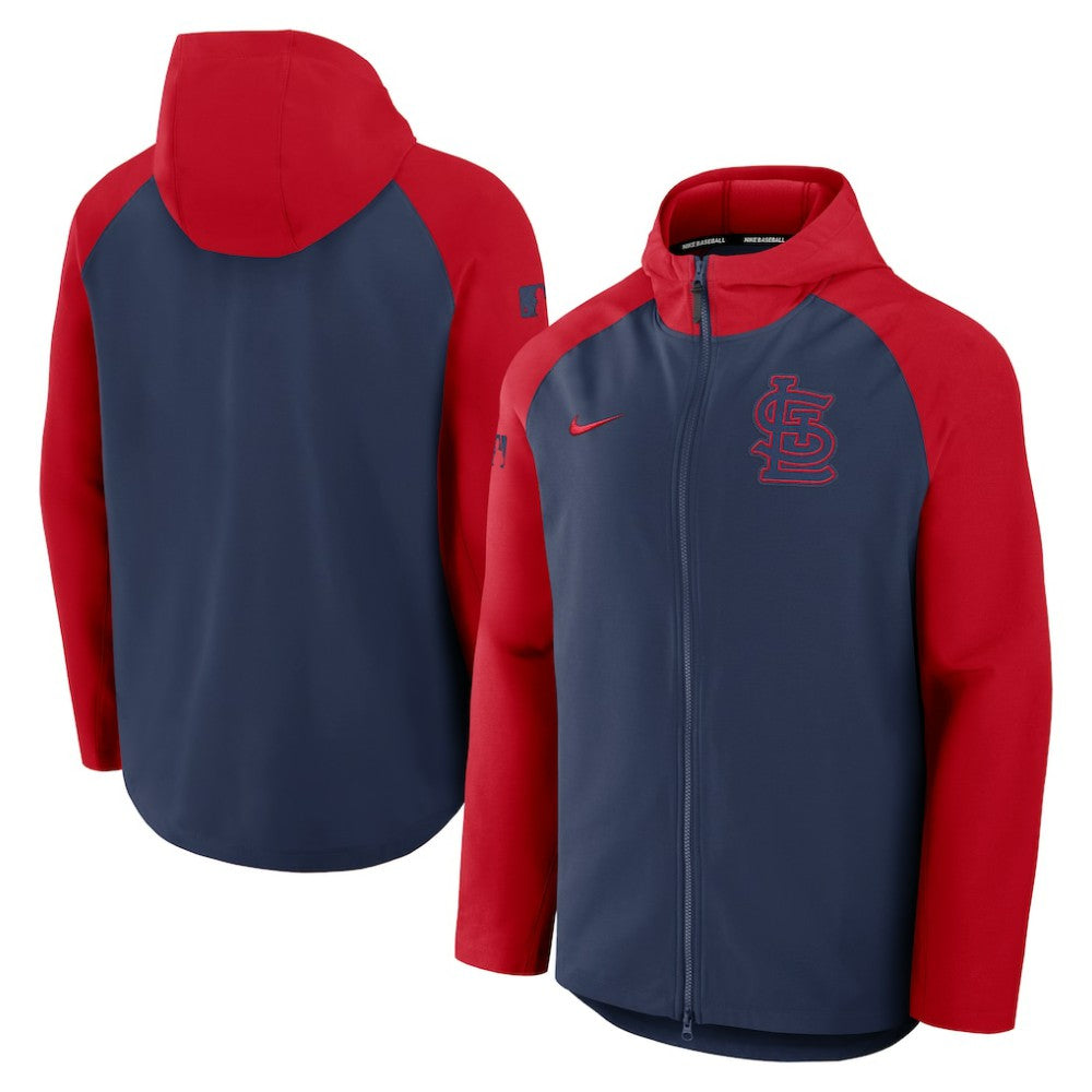 MLB St. Louis Cardinals Nike Authentic Collection Raglan Performance Full-Zip Jacket