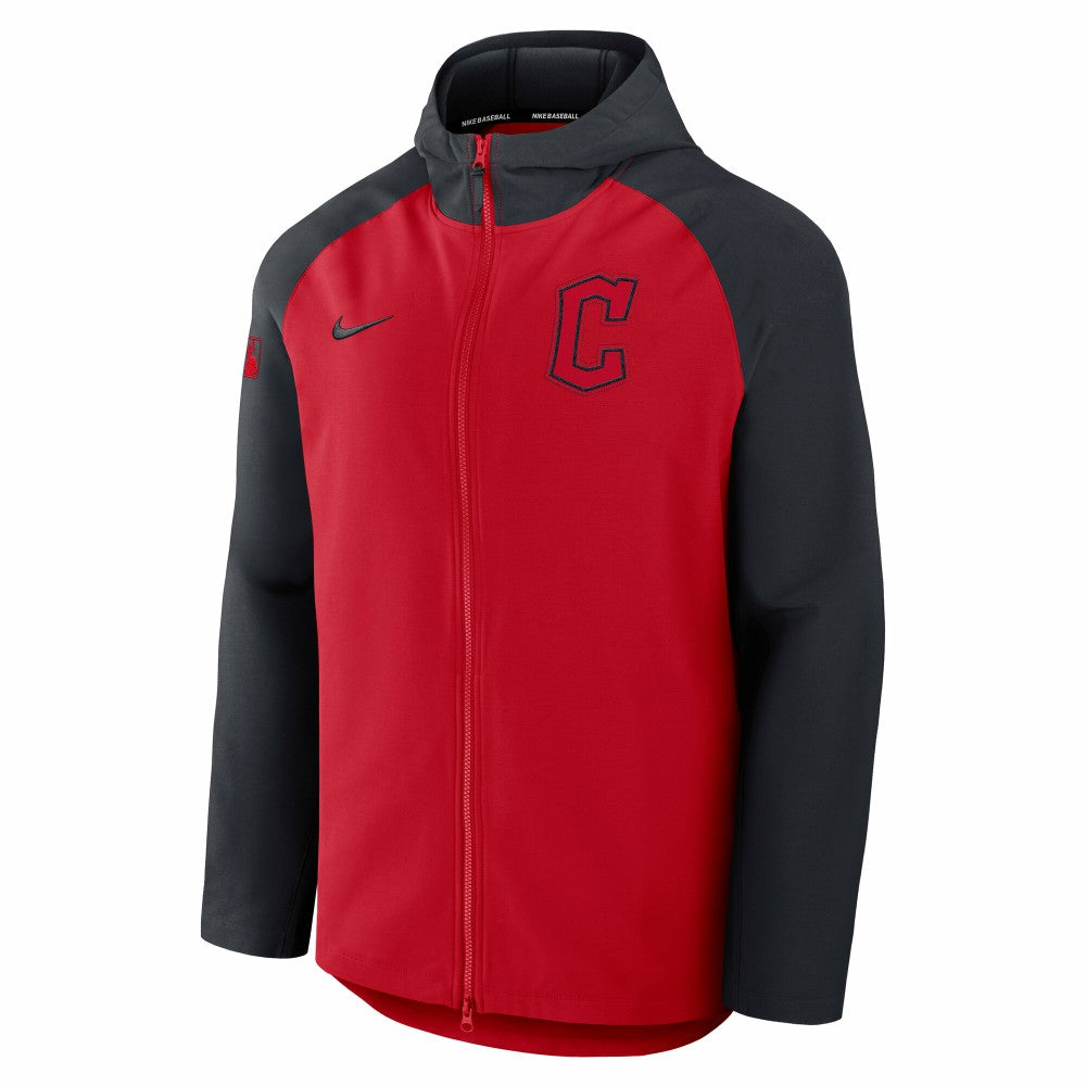 MLB Cleveland Guardians Nike Authentic Collection Raglan Performance Full-Zip Jacket
