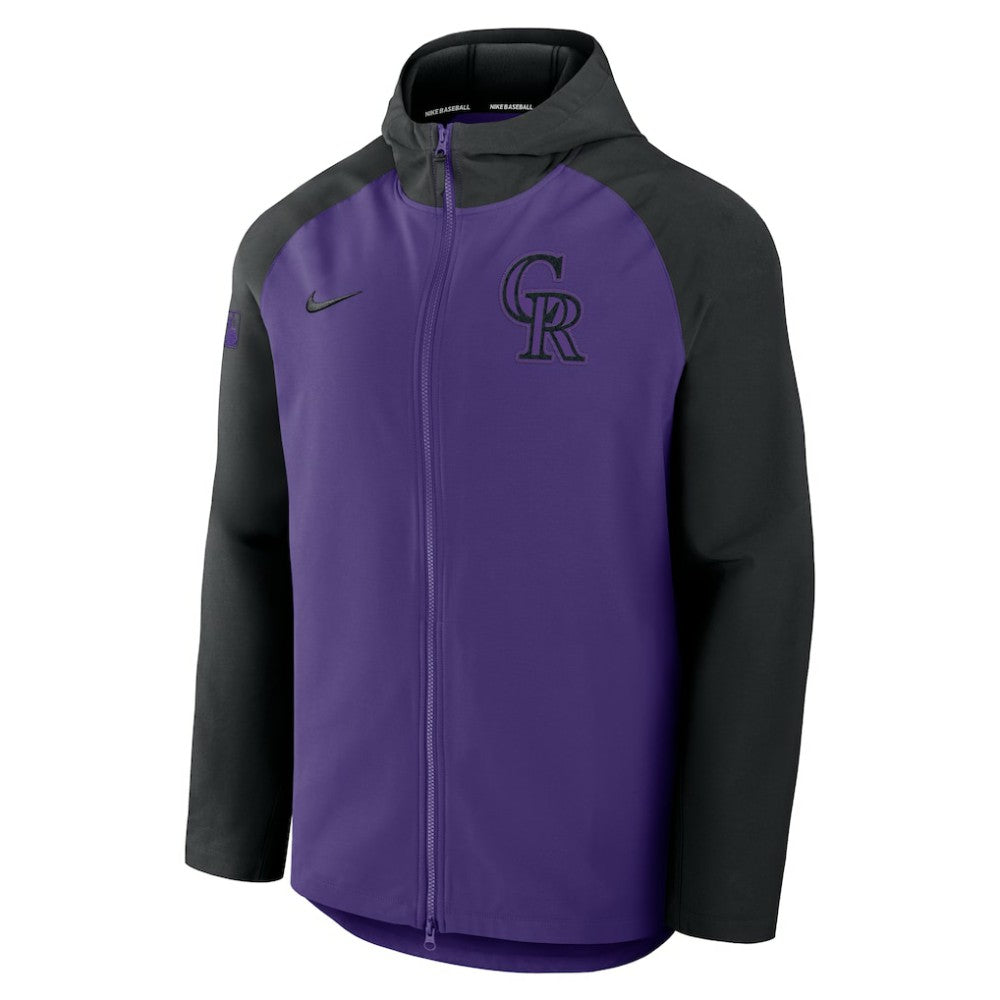 MLB Colorado Rockies Nike Authentic Collection Raglan Performance Full-Zip Jacket