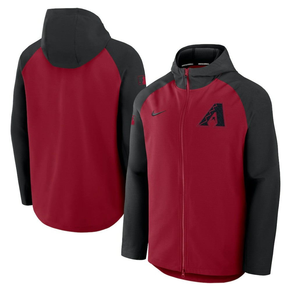 MLB Arizona Diamondbacks Nike Authentic Collection Raglan Performance Full-Zip Jacket