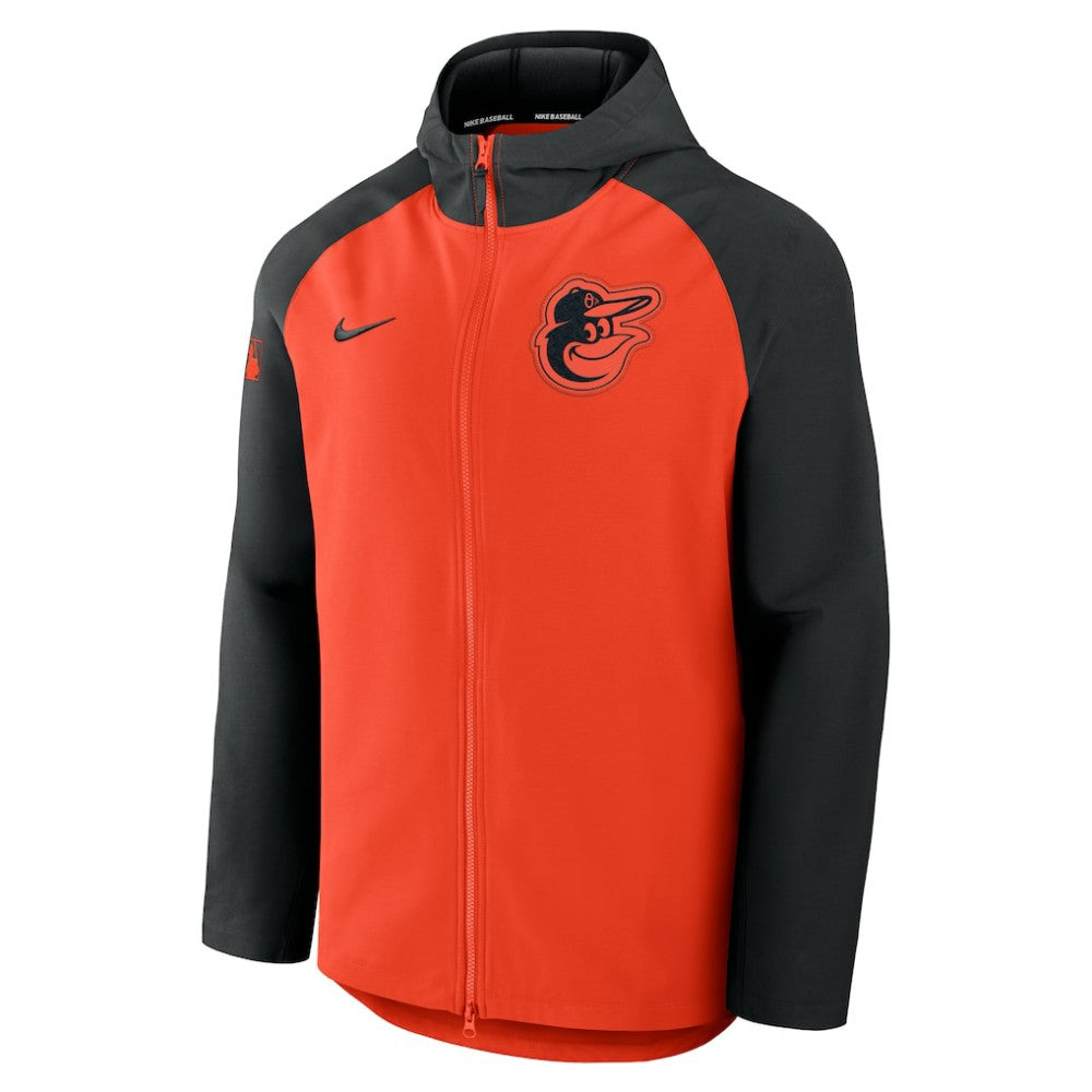 MLB Baltimore Orioles Nike Authentic Collection Raglan Performance Full-Zip Jacket