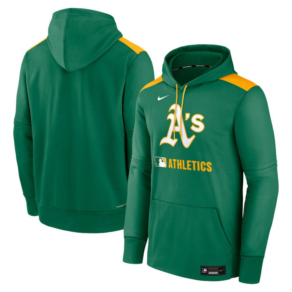 MLB Athletics Nike Authentic Collection Performance Pullover Hoodie
