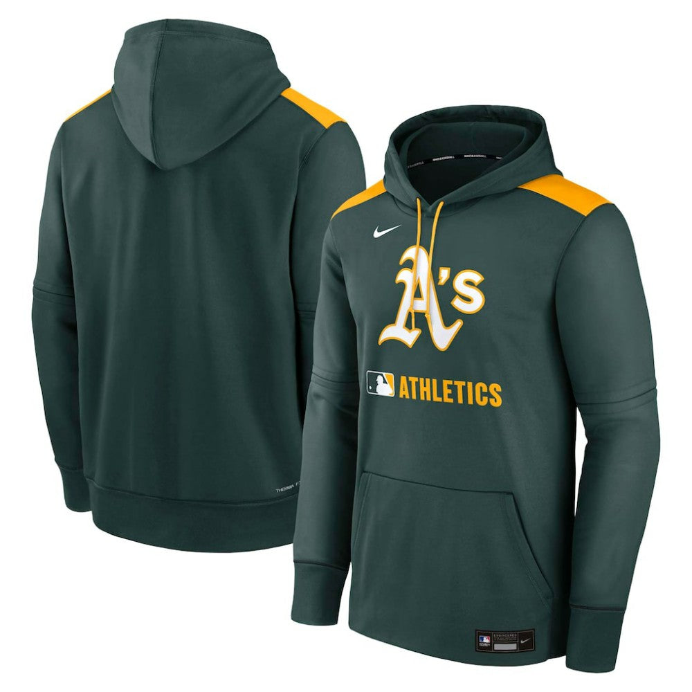 MLB Athletics Nike Authentic Collection Performance Pullover Hoodie