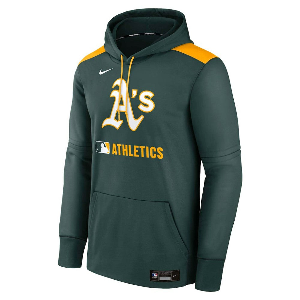 MLB Athletics Nike Authentic Collection Performance Pullover Hoodie