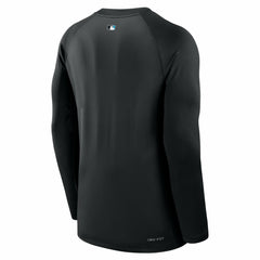 MLB Miami Marlins Nike Authentic Collection Game Time Raglan Dri-FIT Long Sleeve T-Shirt