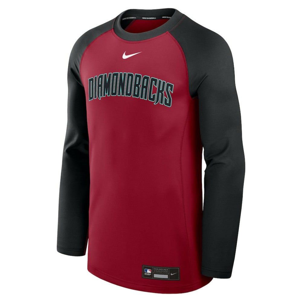 MLB Arizona Diamondbacks Nike Authentic Collection Game Time Raglan Dri-FIT Long Sleeve T-Shirt