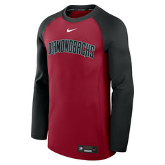 MLB Arizona Diamondbacks Nike Authentic Collection Game Time Raglan Dri-FIT Long Sleeve T-Shirt