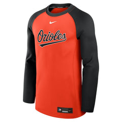 MLB Baltimore Orioles Nike Authentic Collection Game Time Raglan Dri-FIT Long Sleeve T-Shirt