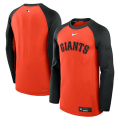 MLB San Francisco Giants Nike Authentic Collection Game Time Raglan Dri-FIT Long Sleeve T-Shirt