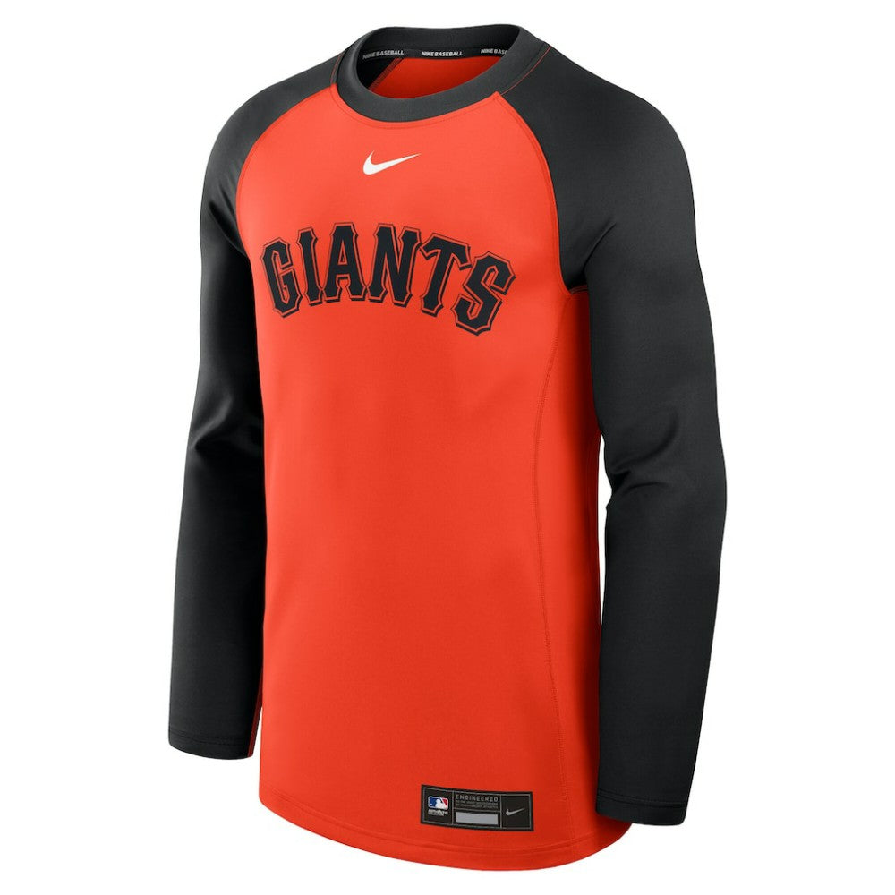 MLB San Francisco Giants Nike Authentic Collection Game Time Raglan Dri-FIT Long Sleeve T-Shirt